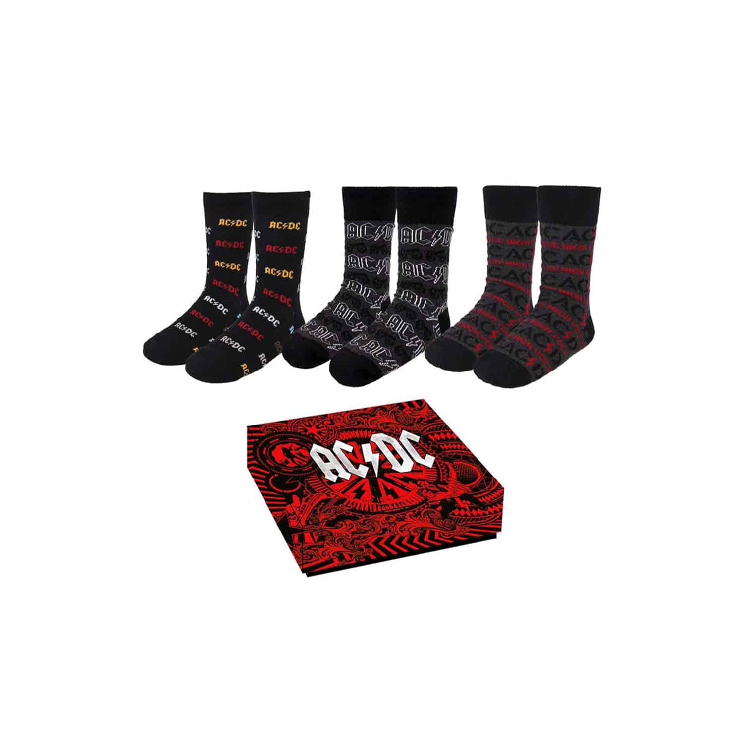 AC/DC Socks 3-pack