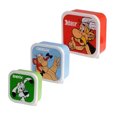 Asterix - Lunchboxes Set of 3 - Asterix, Obelix, Dogmatix (Idefix)-