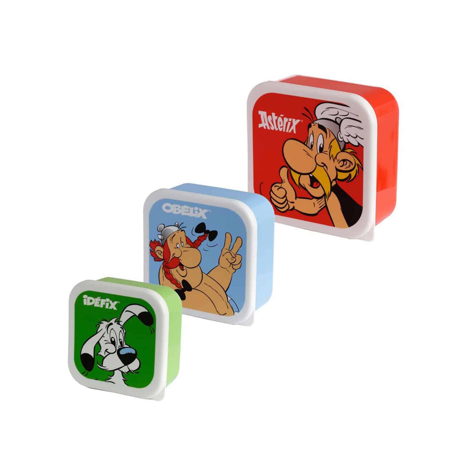 Asterix - Lunchboxes Set of 3 - Asterix, Obelix, Dogmatix (Idefix)-