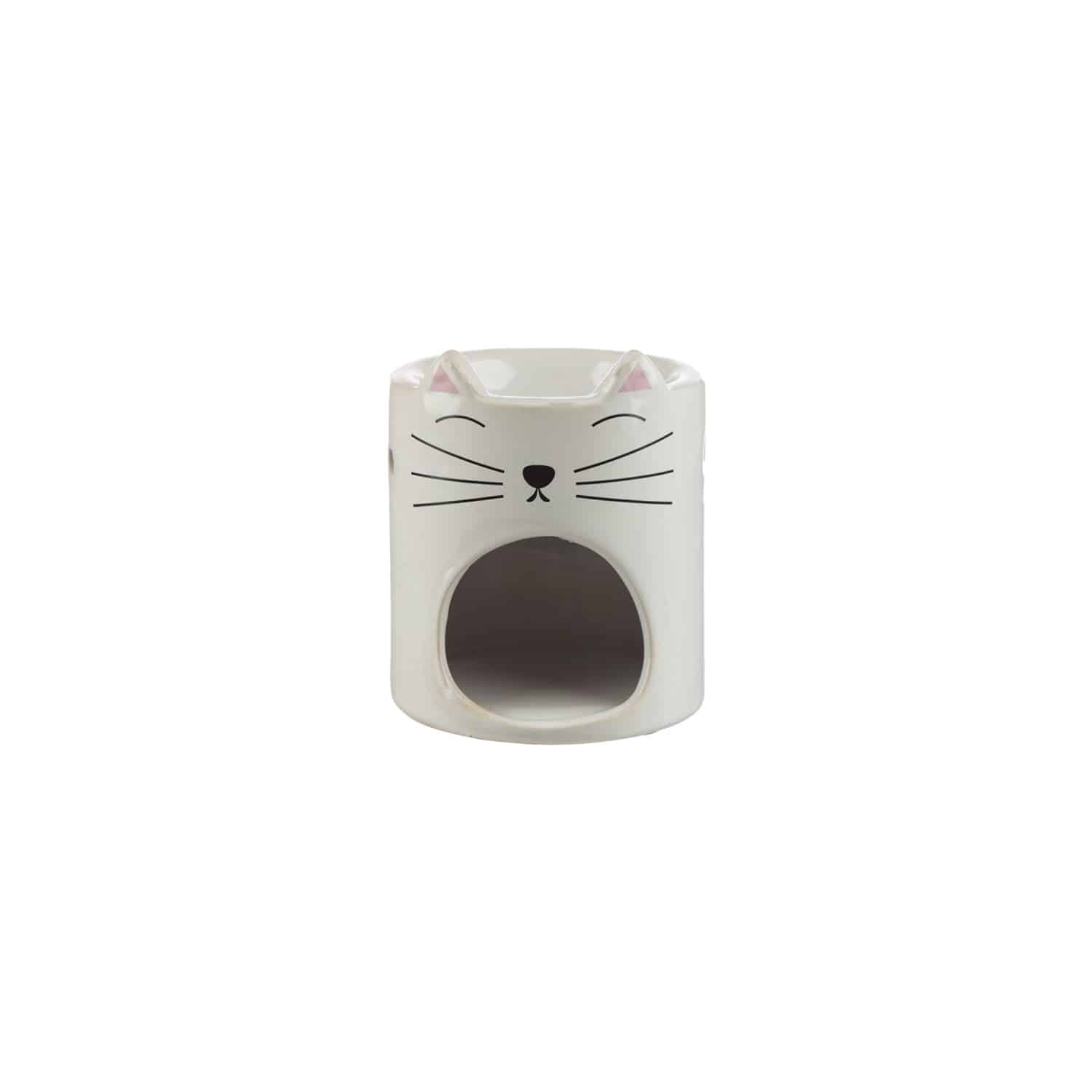 Feline Fine Ceramic Cat Head Oil Burner Random Selection