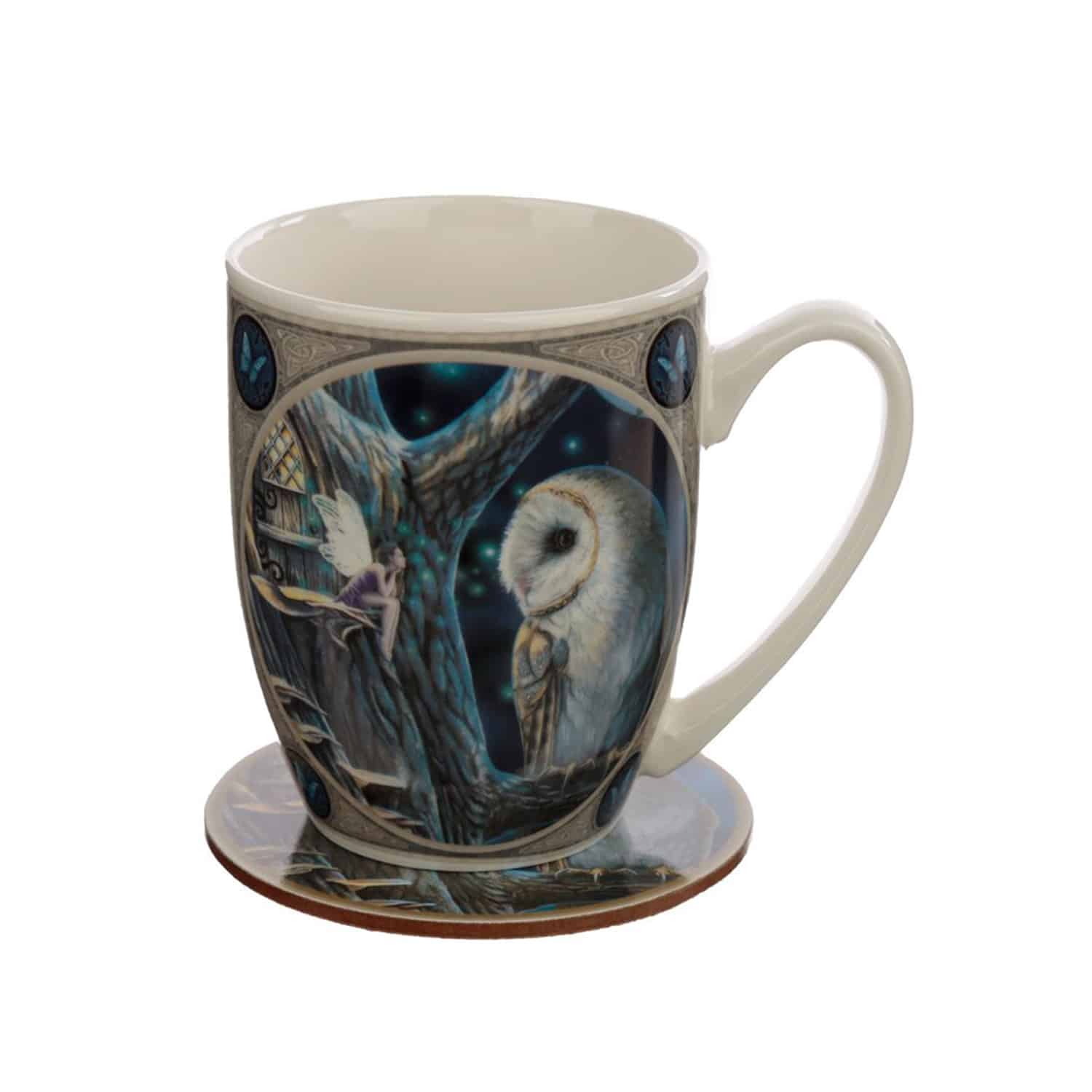 New Design Magick Dragon Bone China Mug Coffee Tea Cup Gift Box by Lisa Parker 