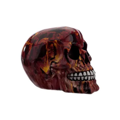Marble Flame Effect Skull