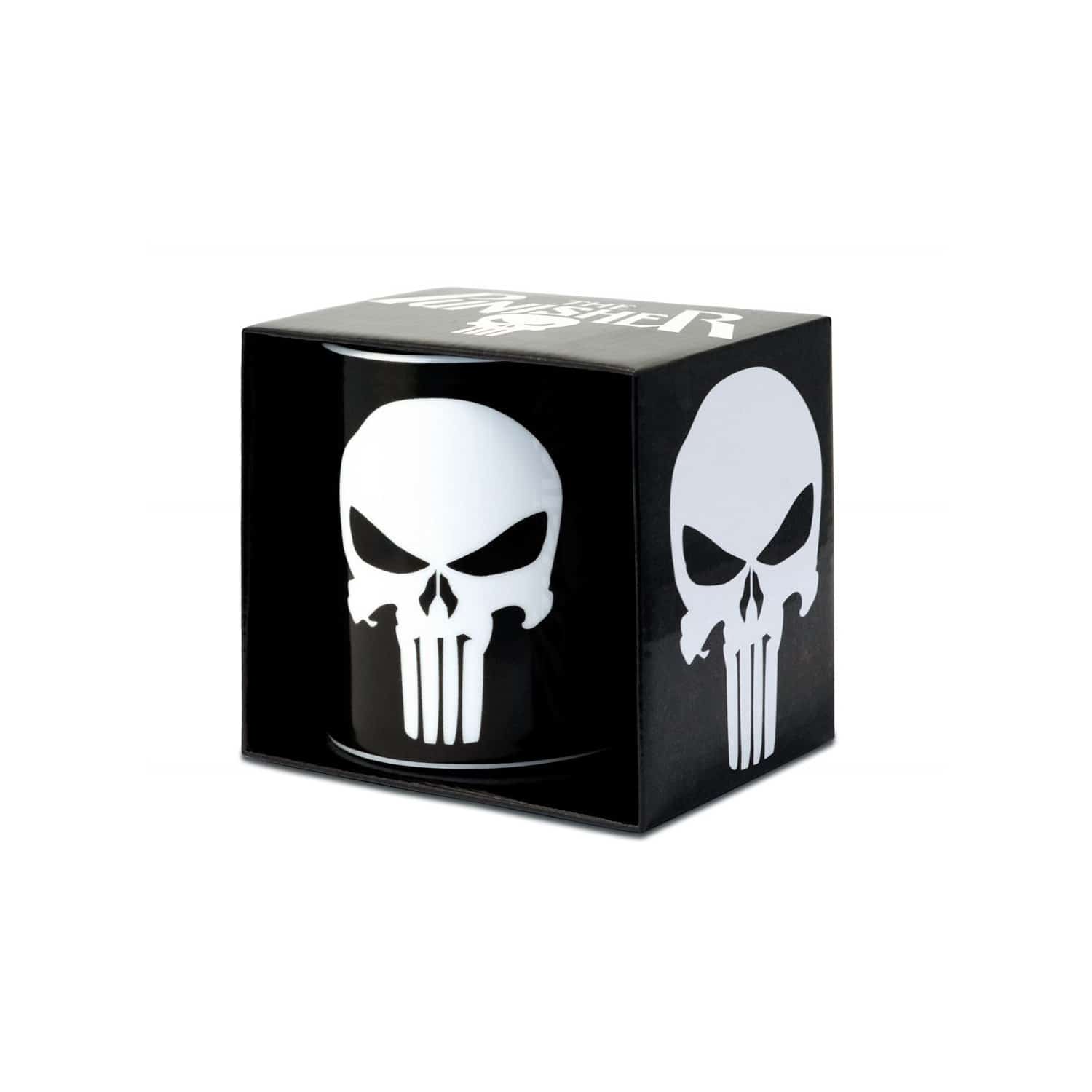 The Punisher Mug Skull Boxed White 