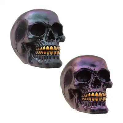 Dark Metallic and Gold Skulls