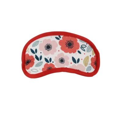 Relaxeazzz Poppy Fields Pick of the Bunch Travel Pillow & Eye Mask Set