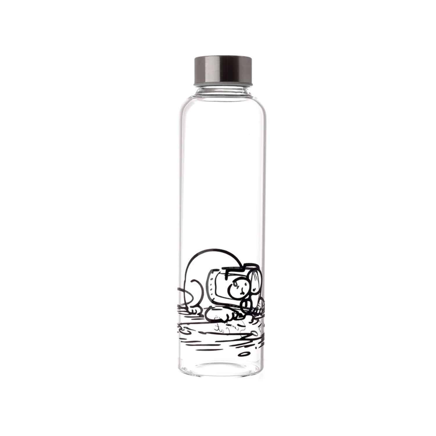 Simon's Cat Reusable Glass Water Bottle with Protective Neoprene Sleeve  with Strap – Sunnygeeks