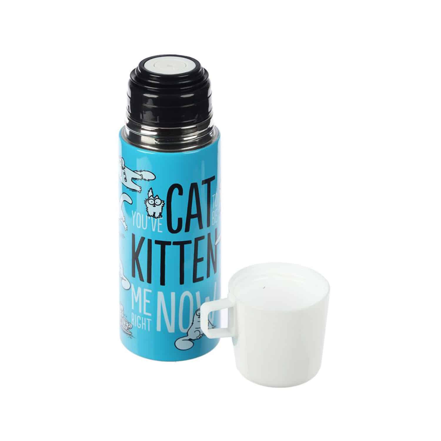 Simon's Cat Stainless Steel Bottle with Cup