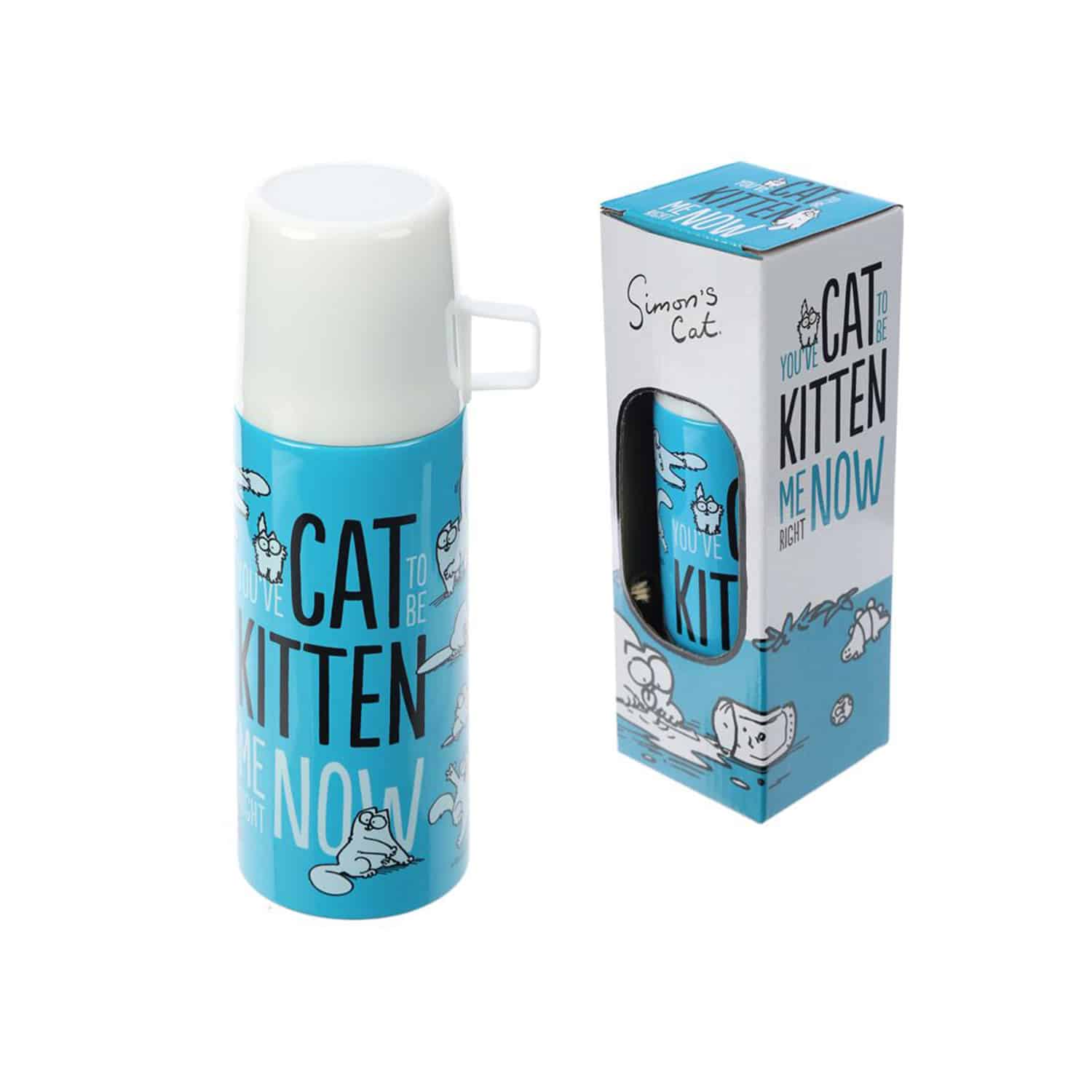 Simon's Cat Stainless Steel Bottle with Cup