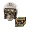 Skull with Helmet and Sunglasses