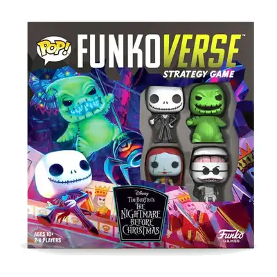 Ο εφιάλτης πριν τα Χριστούγεννα - Funkoverse επιτραπέζιο παιχνίδι 4 χαρακτήρων σετ βάσης The Nightmare Before Christmas – Funkoverse Board Game 4 Character Base Set