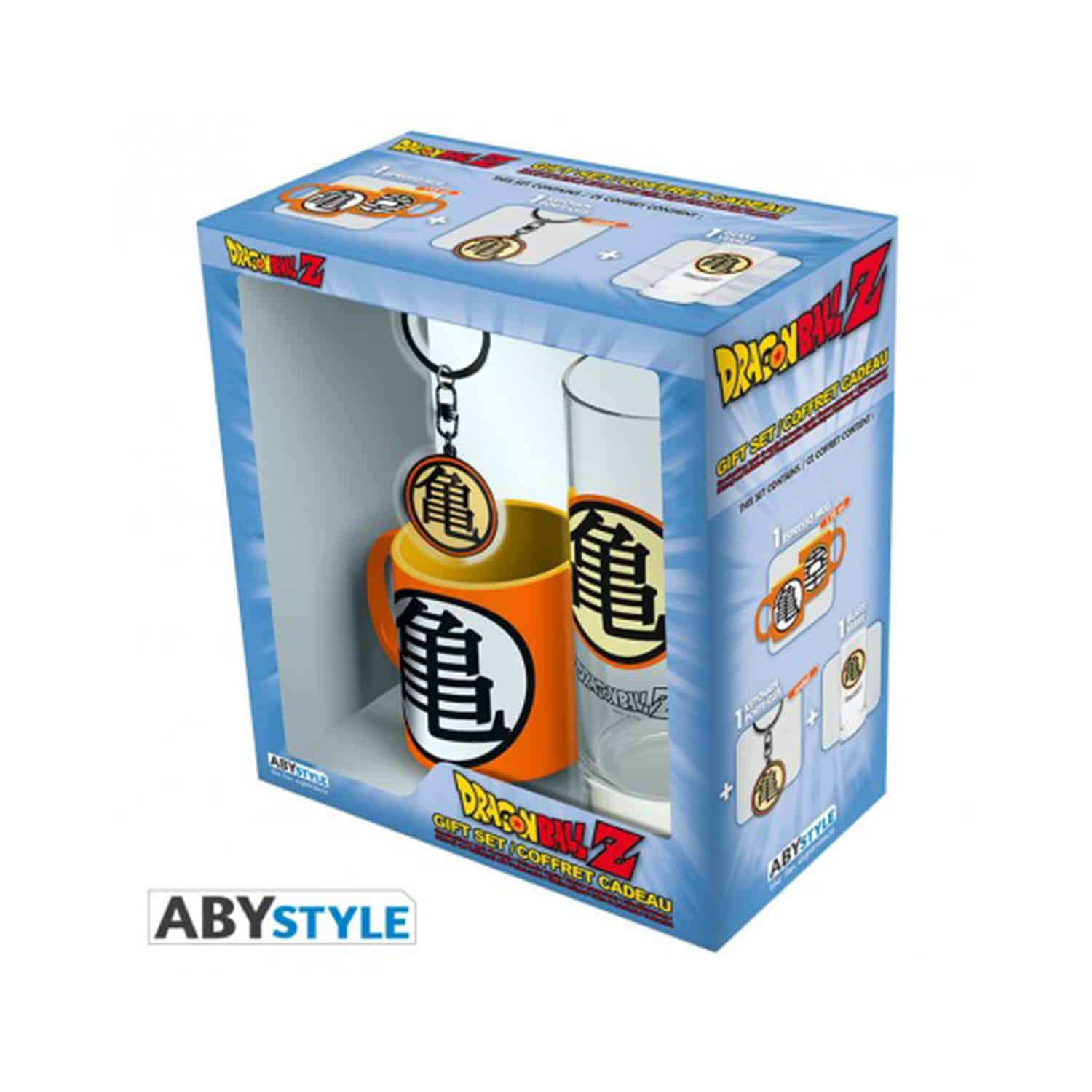 Dragon Ball Z - Kame Symbol Glass, Keyring, Mini Mug Set