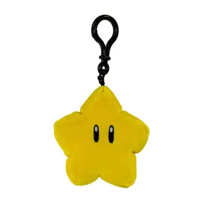 mario-super-star-plush-hanger Mario Kart - Super Star Mochi-Mochi Clip On Plush Hanger