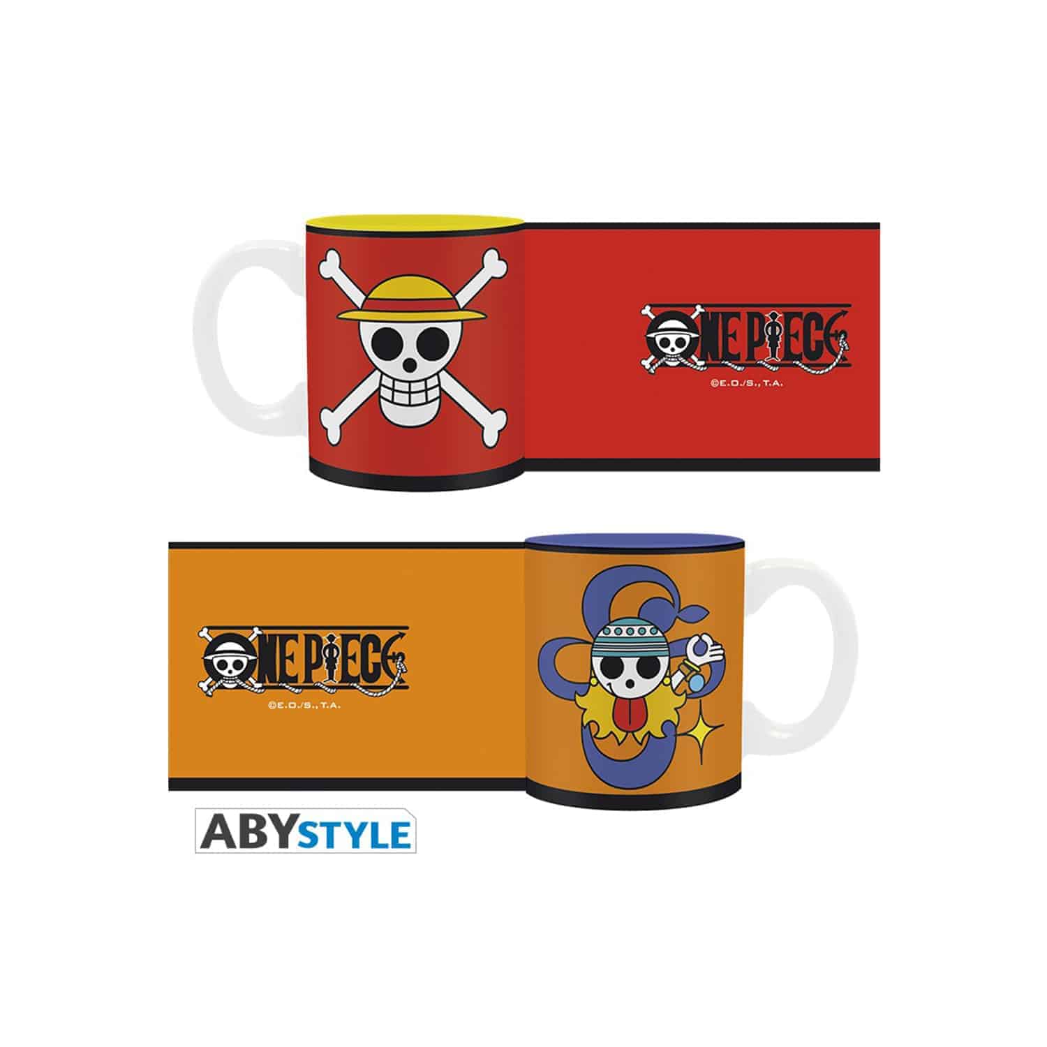 One Piece - Luffy & Nami Jolly Rogers Espresso Mugs 2-Pack