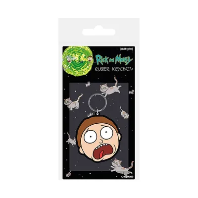 rick-and-morty-morty-terrified-rubber-keychain Rick & Morty – Morty Terrified Face Keychain