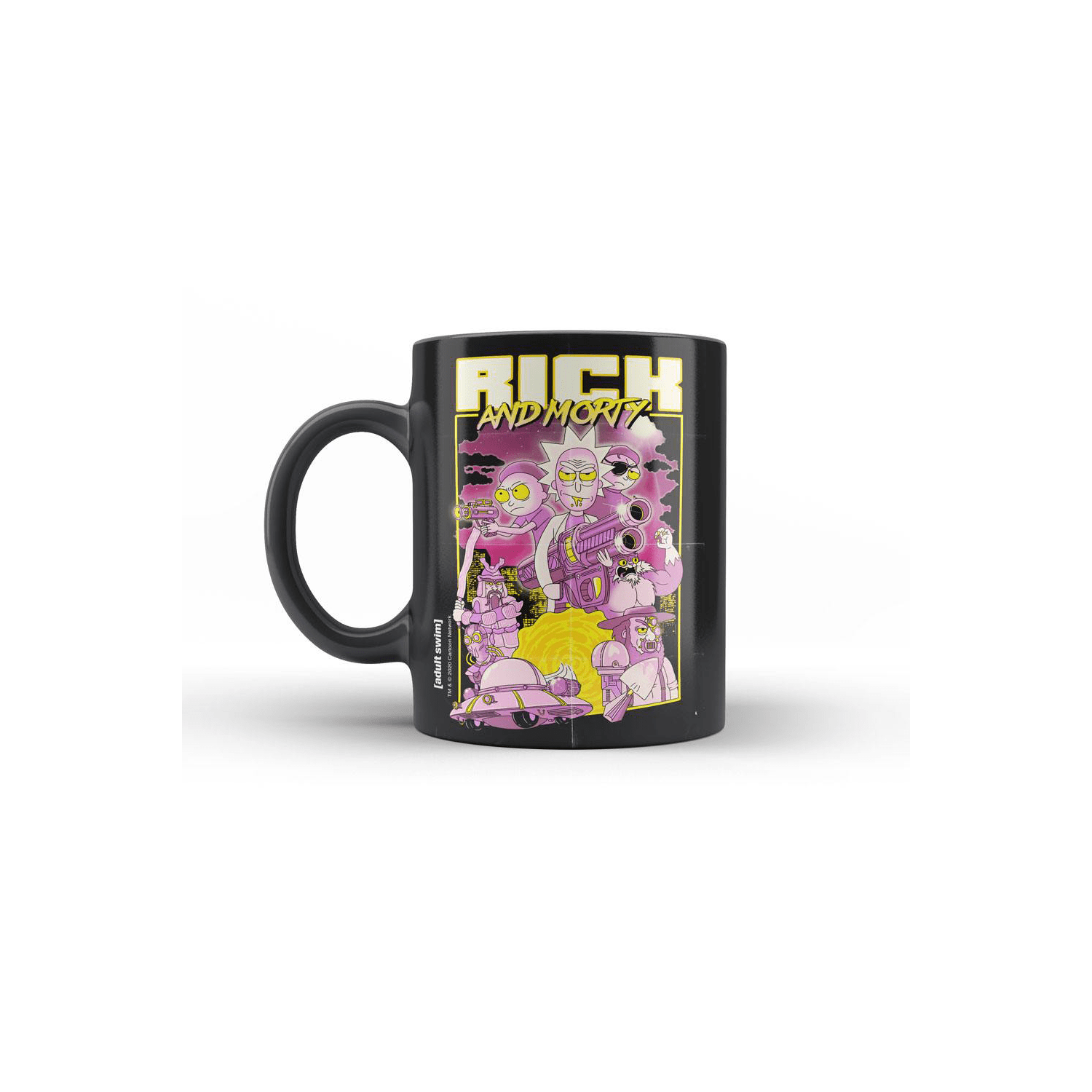 rick-and-morty-retro-poster-mug