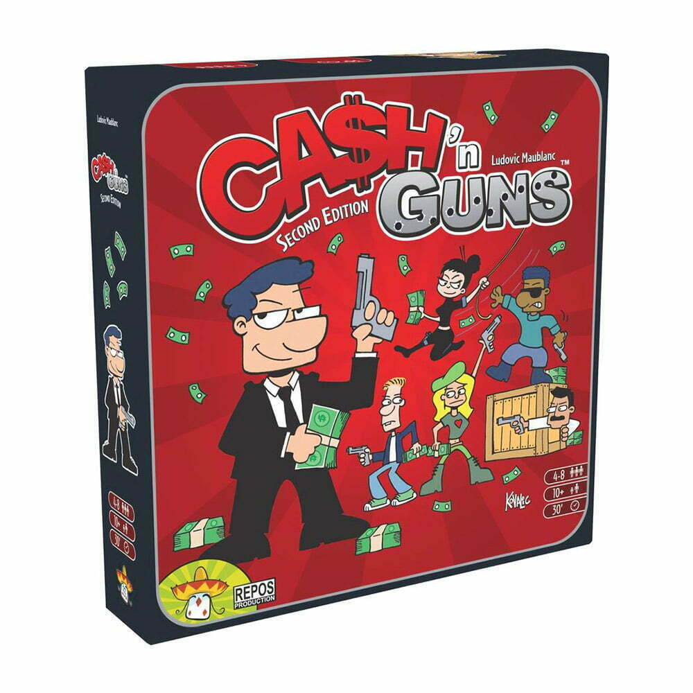 Cash N Guns – 2nd Edition board game – cover