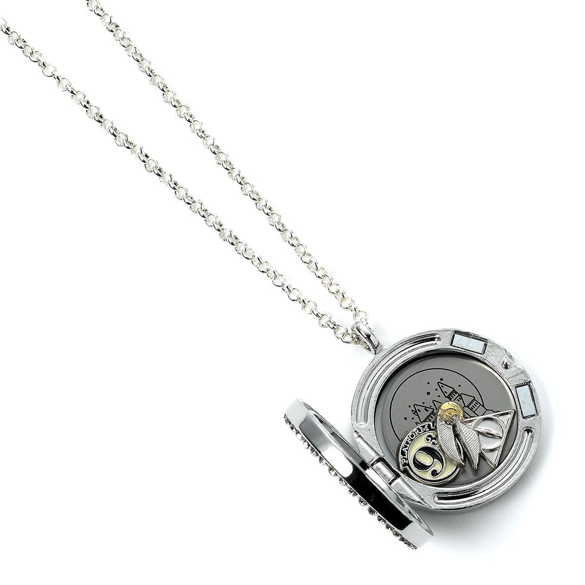 Harry Potter – Floating Charm Locket Necklace with 3 charms_2