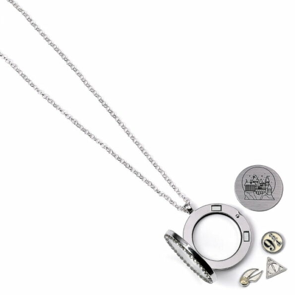 Harry Potter – Floating Charm Locket Necklace with 3 charms_5