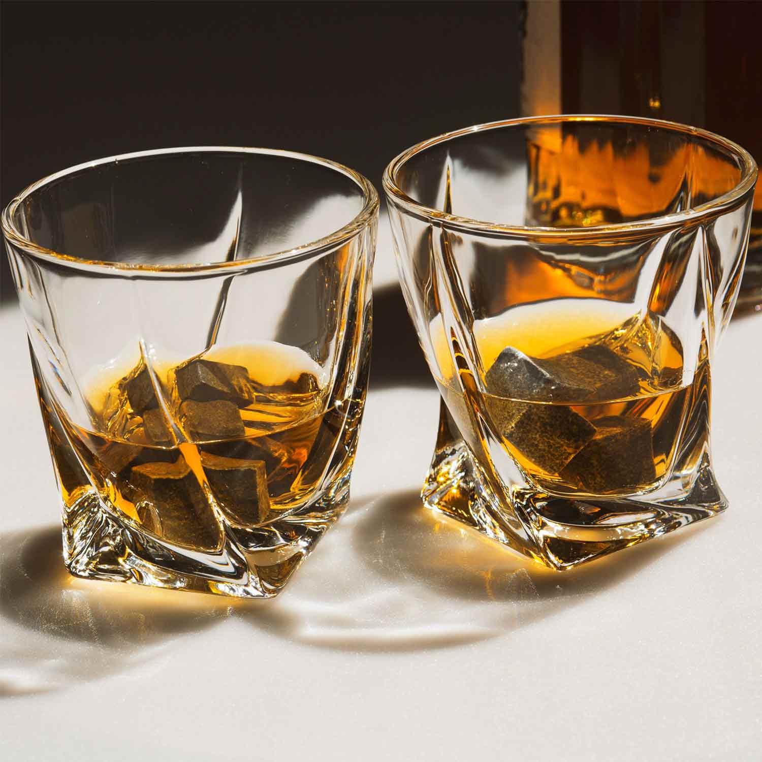 whiskey-glasses-with-ice-rocks
