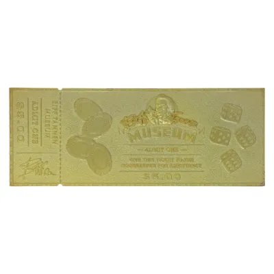 Back to the Future Biff Tannen Museum Entrance Ticket – 24k Gold Plated Limited Edition Back to the Future Biff Tannen Museum Entrance Ticket – 24k Gold Plated Limited Edition