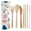 Cat's Life Bamboo Cutlery Set (6 pieces)