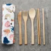 Cat's Life Bamboo Cutlery Set (6 pieces)