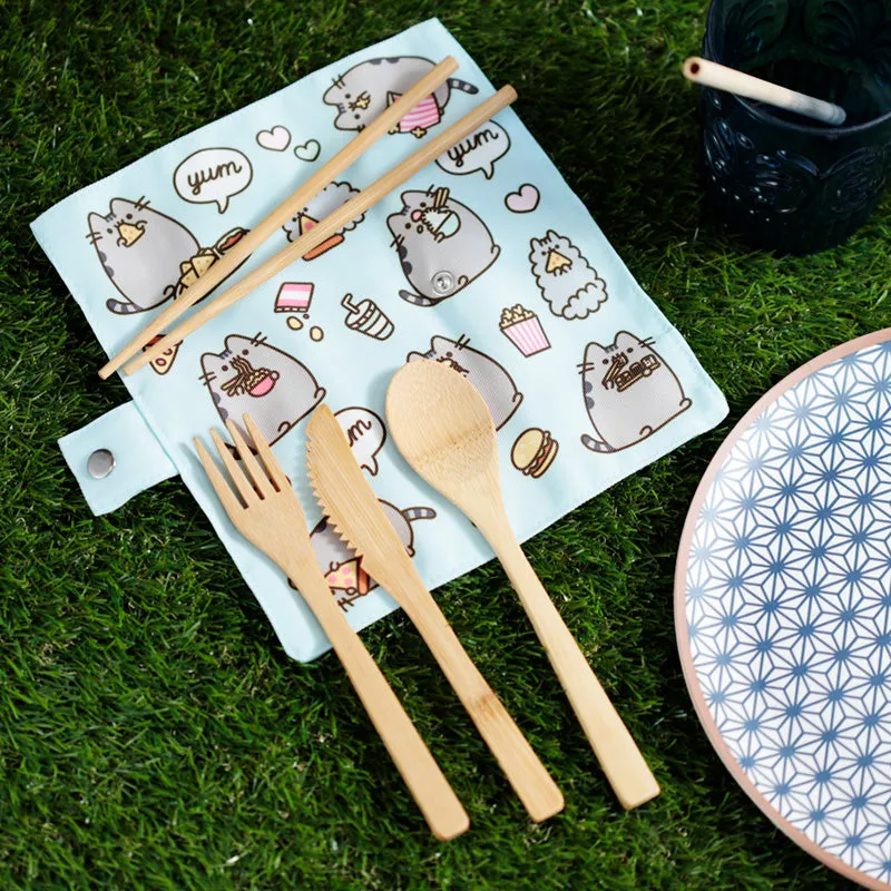 Pusheen Foodie Bamboo Cutlery Set (6 pieces)